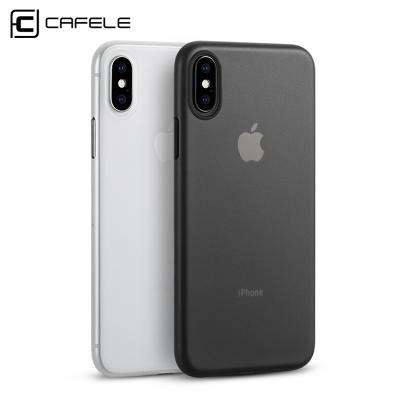 China Free Sample High Quality Anti-scratch CAFELE Ultra Thin 0.4mm Scrub PP Cell Phone Cover Cases For iPhone Xr Xs Max for sale