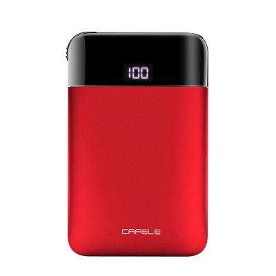 China LED 2 PORTS CAFELE Led Digital Portable Wallet Huge Capacity Power Bank 5200mAh 5V 2 Ports Huge Mini Mobile Charger PowerBank for sale