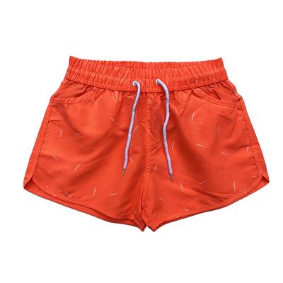 China QUICK DRY 100% Polyester Summer Solid Color Swimming Trunk Women Beach Shorts for sale