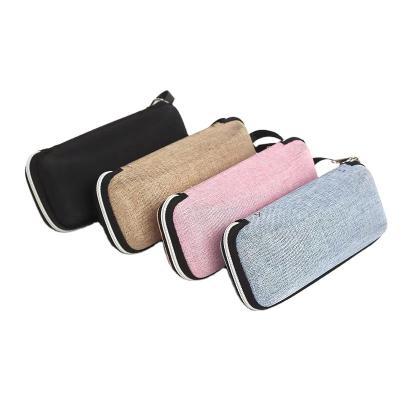 China Fashional glasses case hot sale men and women glasses case portable glass case cloth with zipper glass case for sale