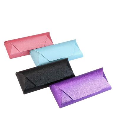 China Fashional Stock Glass Case PU Leather Eye Glasses Case Custom Logo For Sunglasses Leather Eyewear Box Case for sale