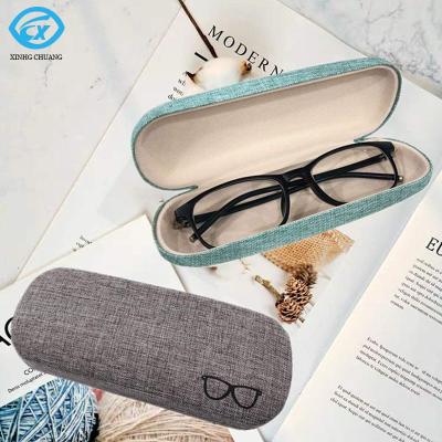 China Fashionable Glasses Case Hot Sale Style Chiffon Hard Glasses Case Optical Glass Case Reading Glass Case for sale