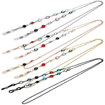 China fashion & chest of drawers & Versatile Factory Custom Glass China Necklace Fashion Sunglasses Chain Chain for sale