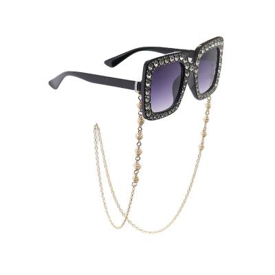 China fashion & chest of drawers & Low MOQ 2022 Soft Factory Glass Chain Mens Womens Sunglasses Necklace Face Glass Chain for sale