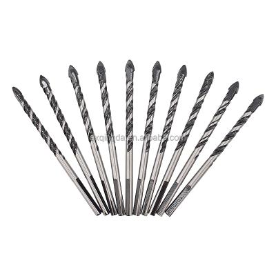 China Masonry Drilling QINGDA Fabricate Triangular Drill Bit Twist Drill Bit For Ceramic Tile Drill Glass Wall Stone Marble for sale