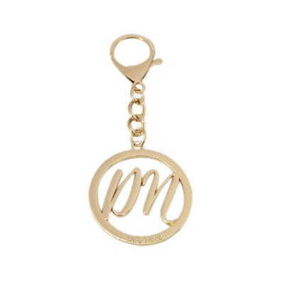 China 2021 new design metal light gold brand logo zinc alloy custom metal plate tags with lobster clasp and chain for sale