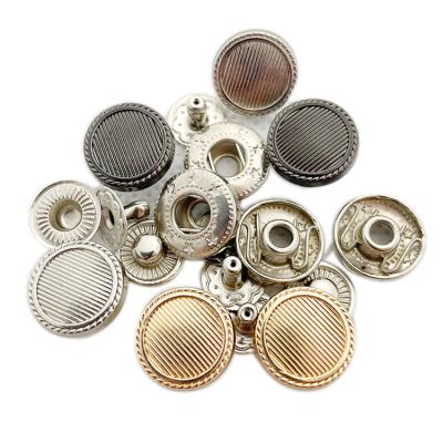 China 2021 New Design Metal Logo Metal Clothes Press Button Engraved Nickel Free Custom Snaps For Leather Coats for sale