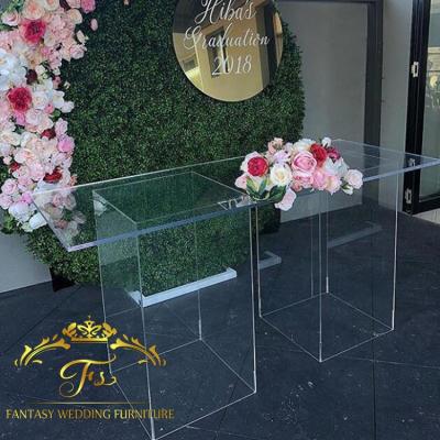 China Modern Wedding Modern Design Party Transparent Clear Acrylic Table for sale