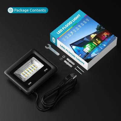 China Factory wholesale RGB Smart outdoor lighting APP led flood light tuya app wifi 100w smart floodlight for sale