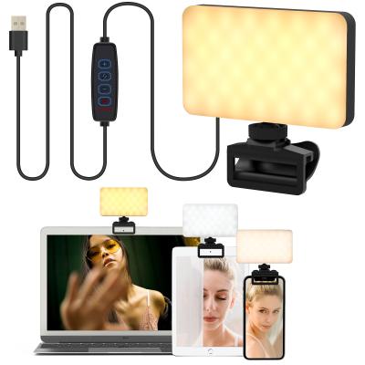 China 3 Color Wire Control Mini Light Salon Webcam Light Stand Led Video Mini Light for sale