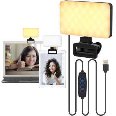 China 3 Color Mini Conference Lighting For Remote Work Table Top Mirror Ring Light Phone Case With Light For iPhone for sale