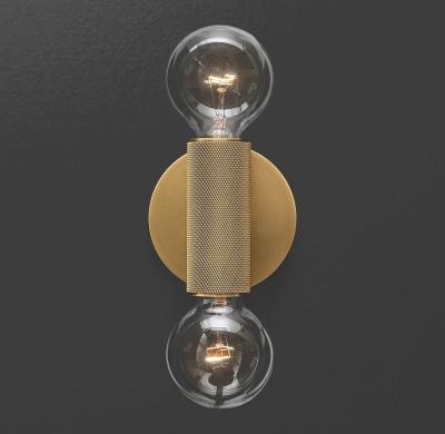 China Modern Indoor Luxury Iron Wall Lamp Bathroom Decorative Glass Wall Sconce for sale