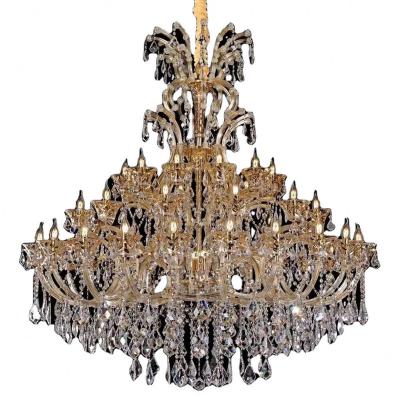 China Good Gold Large Maria Theresa Crystal Custom Made Modern High End Lobby Luxury Design Hotel Chandeliers for sale