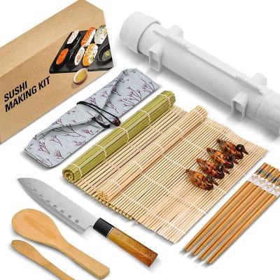 China Bamboo Maker Kit Sushi Making Tools Mat Kit Bazooka Roller Sushi Set USA Stock Sushi Plastic Direct Delivery Viable For Beginner for sale