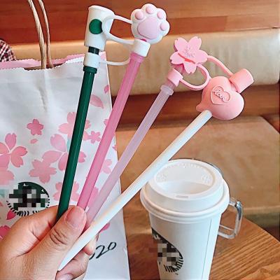 China Silicone Straw Toppers Straw Toppers For Skinny Tumbler 20oz 30oz Metal Straw Toppers For Plastic And Silicone Straw Toppers MJ Silicone Straw Toppers for sale