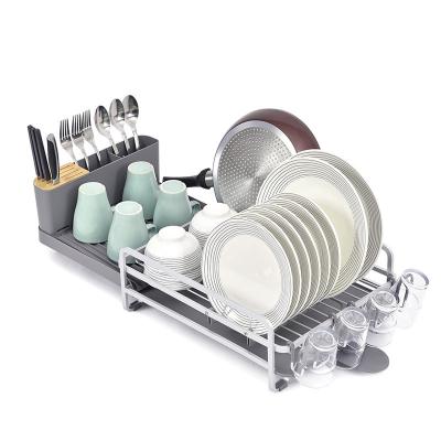 China MJ Kitchen Storage Organizer Household Products Multi-Layer Viable Dish Drying Rack Pot Kitchen Knife Rack Seasoning Shelf for sale