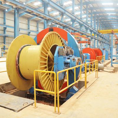 China Stranding Type Drum Tornado Electric Wire Rope Laying Making Machine for sale