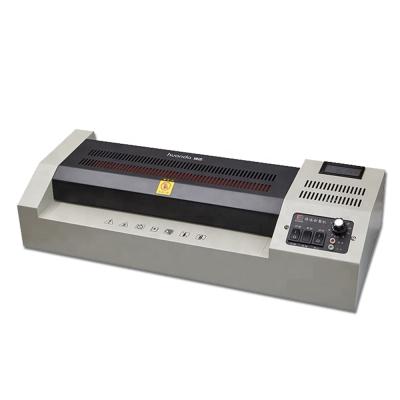 China Huanda HD-320D 60KTYZ 4 Roll Laminator Machine for A3 A4 A5 A6 Office Equipment Vendor Pockets Automatic Laminating A3 for sale