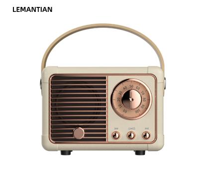 China 2022 Hot Abs+uv Amazon Dropshipping HIFI Stereo Portable Radio Mini TV Shape hm11 Retro Radio BT Speaker 2 With FM MIC Aux TF U Disk for sale