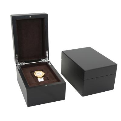 China Handmade Custom Wooden Watch Box Logo With Gift Box Packaging Luxury Gift Classic Watch Box for sale