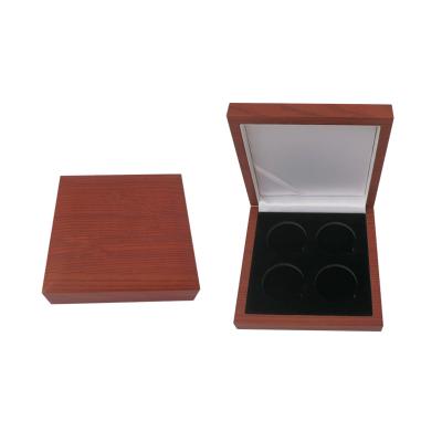 China Handmade Custom Luxury Medal Gold Coin Wooden Box Packing Box for sale