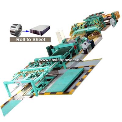 China Shear line metal plate shearing machine hot rolled coil strip machine metal sheet shearing machine hotels for sale