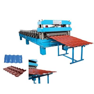 China Building Construction Color Roof Tile Roll Forming Machine And Wall Panel Roll Forming Machine Used For Roof Fence Building for sale