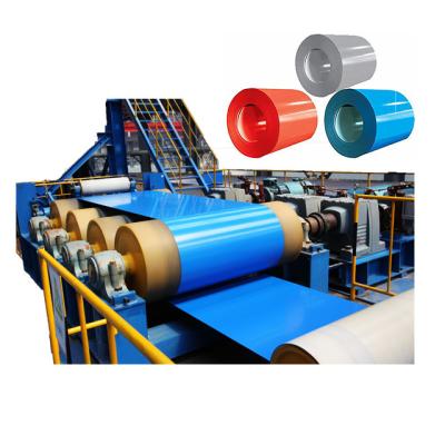 China Building material shops home appliance packing box door panel coil color steel coating line and line color draw film line for sale for sale