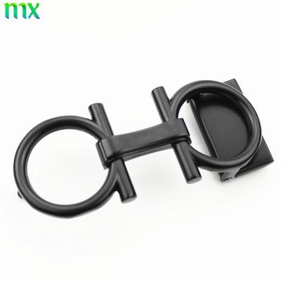 China Zinc Alloy Plate Belt Buckle Men Glasses Shape Leather Belt Plate Buckle for sale