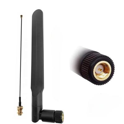 China ABS 360 Wifi Long Range Omni Signal 1km External Rubber Router 2.4ghz SMA 5ghz 6th Degree Receiver Radio Wifi Antenna 1km for sale