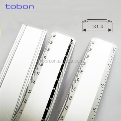 China Metal With 10 Years Experience Metal Straight Aluminum Ruler 30cm for sale