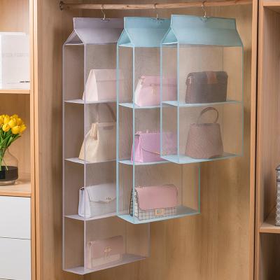 China Nordic Style Dormitory Household Space Saving Shelving Cabinet Hanging Bag Storage Bag Layer Arrange Hanging Bag for sale