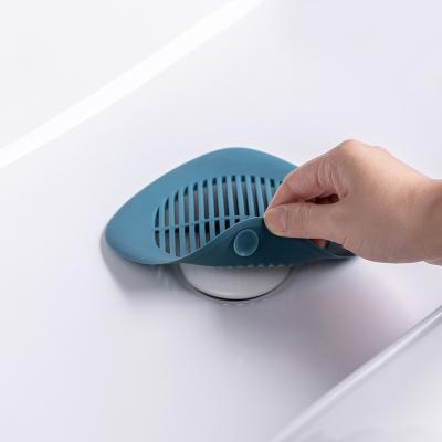 China Disposable Blocking Bathroom Drain Sewer Strainer Silicone Floor Drain Hair Filter for sale