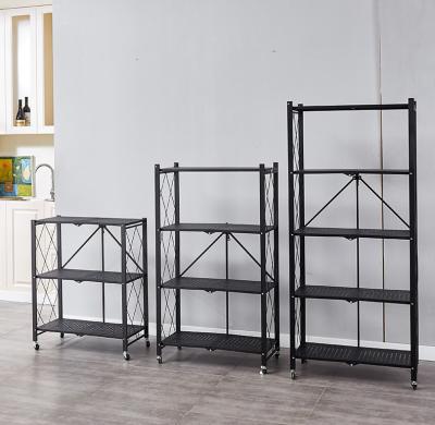 China Modern Custom Kitchen Rack Factory Storage Rack Bathroom Toilet Storage Trolley Rotating Three Tier Rack for sale