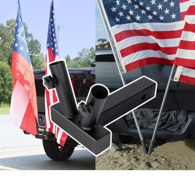 China Brief & New Single Color Amazon Hitch Mount Flagpole Mount Trailer Receivers Flagpole Durable Camper And Rust Plug Flags Car For JEEP Wrangler JK for sale