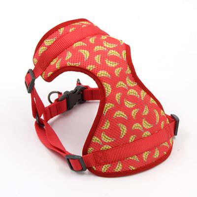 China Lights 2021 Wholesale Military Go Bananas Cushion Print Dog Vest Harness Manufacturers for sale