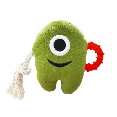 China Viable Pet Toys Plush Monster Rope Knot Dog Toys Express Teeth Clean Solutions and Company for sale