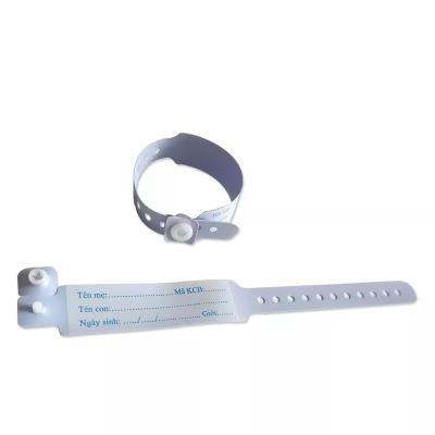 China PVC Medical I.D. Wristband Medical Consumables Comfortable Disposable durable and water-resistant  I.D. Wristband for sale