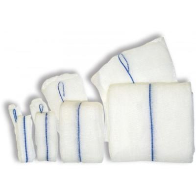 China 100% van katoenen de Zwabbers Steriele witte gekronkelde vulling Medische uitrusting Beschikbare Gauze Swab Manufacturer Absorbent Gauze Te koop