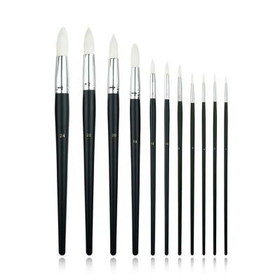 China Professional Custom Mini Artist Brush Chinese Watercolor Brush Based Oil Painting Products Squirrel Hair Art for sale