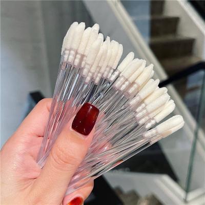 China Disposable Lip Wind Magic Wand Disposable Lip Eyeliner Wands Brush Nylon Liner Logo Lip Wand Applicator Custom Made 50pcs per pack for sale