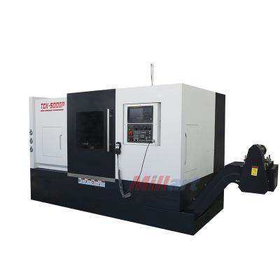 China Construction Material Shops FanucTCK500GP CNC Slope Bed Lathe Machine CNC Automatic Lathe for sale