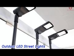 Aluminum Outdoor LED Street Lights 120lm/w IP66 High Lumen Surge Protection