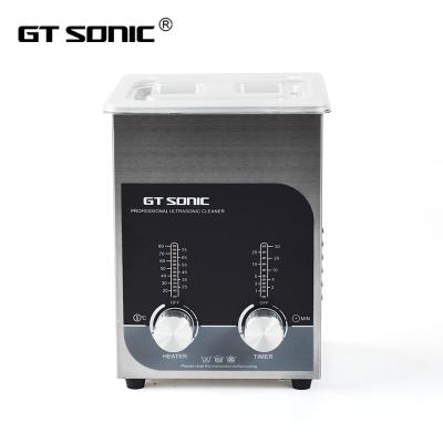 China GT SONIC 50W Commercial Digital Heated Ultrasonic Cleaner 2l Sonic Vibrating Heated Denture Ultrasonic Cleaner for sale