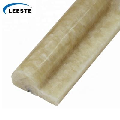 China Modern Decorative Wall Pencil Casting Honey Onyx Marble Pencil Liner for sale