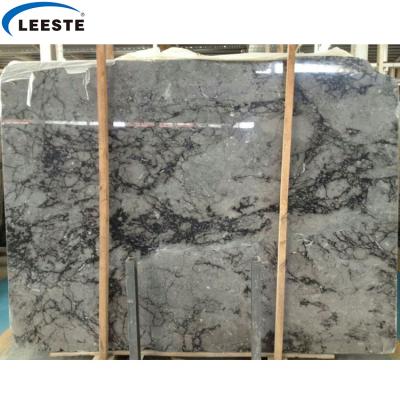 China Modern Cheap Price Polished Custom Products Book Match Cloudy Tundra Gray Stone Marble Slabs And Tiles for sale