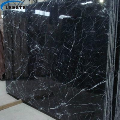 China Modern Hot Nero Black Cheap Slab 60x60 Marble Tile For Interior Decoration for sale