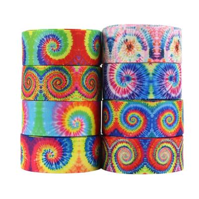 China Eco-friendly Huihuang 25mm Tie Dye Pattern Colorful Wholesale 1