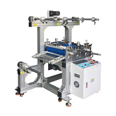 China New Arrival Automatic High Quality Non-Metallic Half-Cut Materials Electric Slitting Machine Sjfq-300-600 Precision Slitting To Roll Laminating Machine for sale