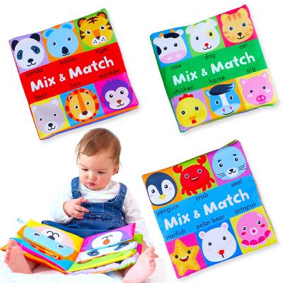 China Wholesale Animal Face Cloth Baby Cartoon Collocation Christmas Gift Early Educational Toys Early First Educational Toys Book for sale